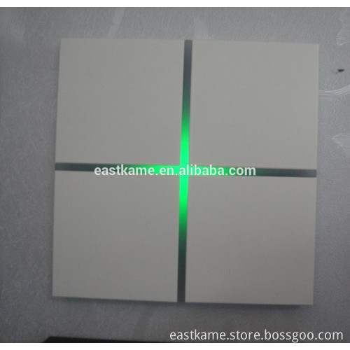 2017 new design smart home touch light wall switch 4gang AL metal and glass panel smart switch touch switch for knx system